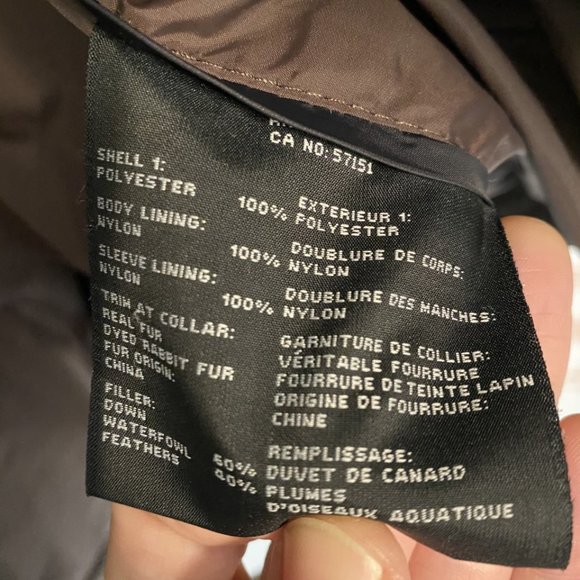 Andrew Marc Brown Puffer Jacket with Faux Fur Collar - Picture 3 of 4